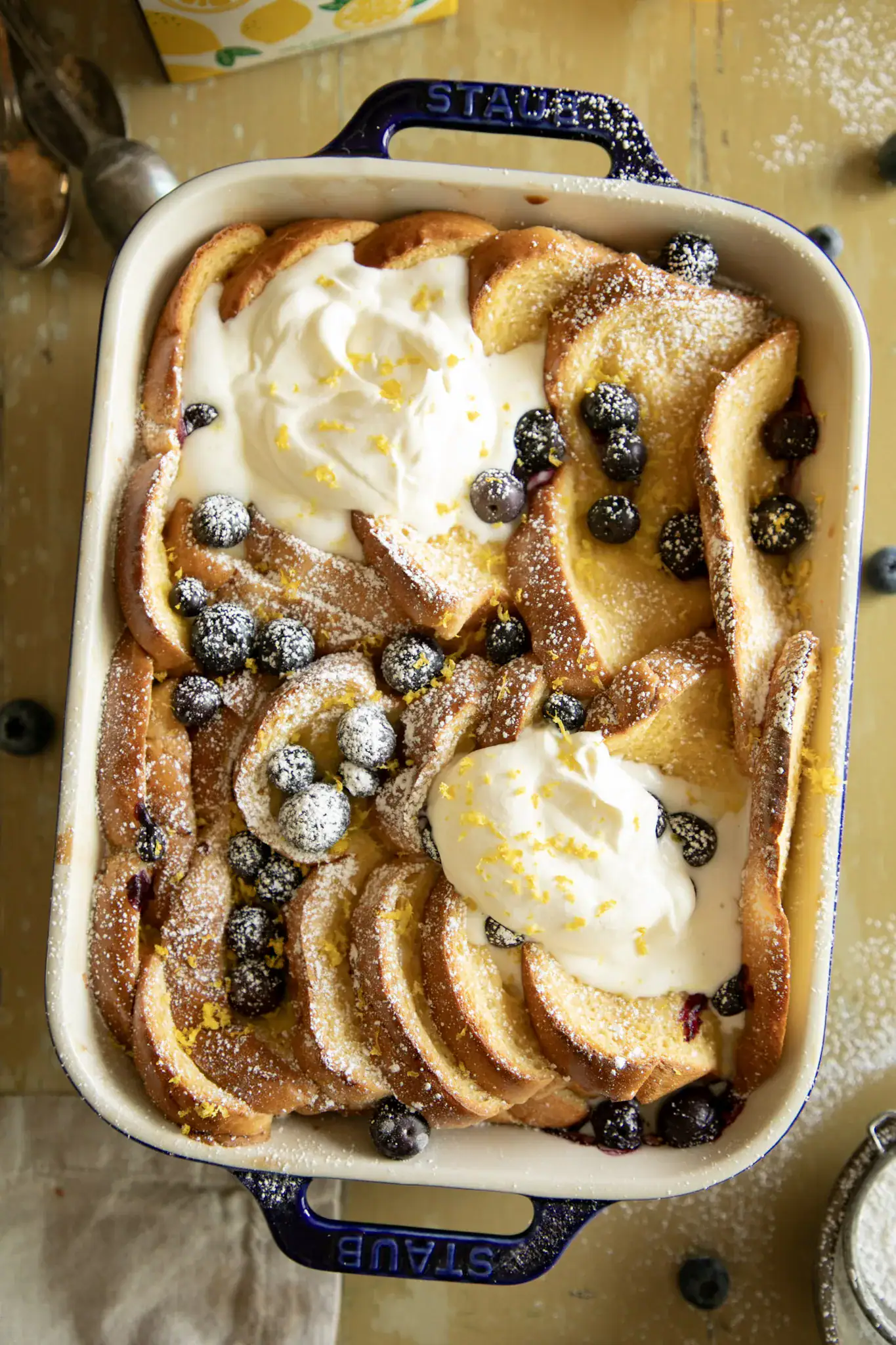 Effortless Easter Brunch: Lemon Blueberry Baked French Toast